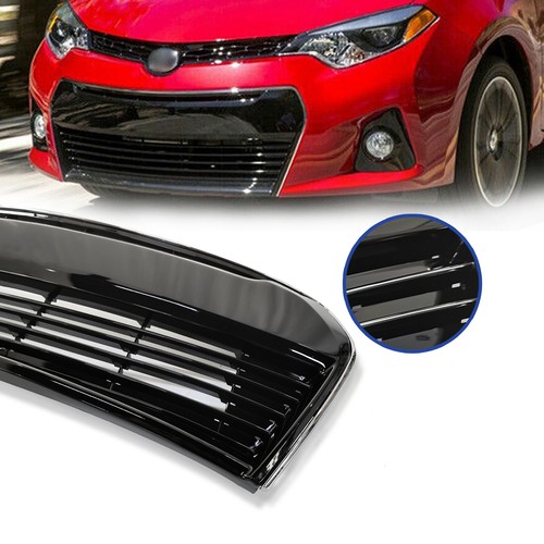 For 2014 2015 2016 Toyota Corolla S Front Upper Lower Bumper Grill Grille 2pcs - Image 5