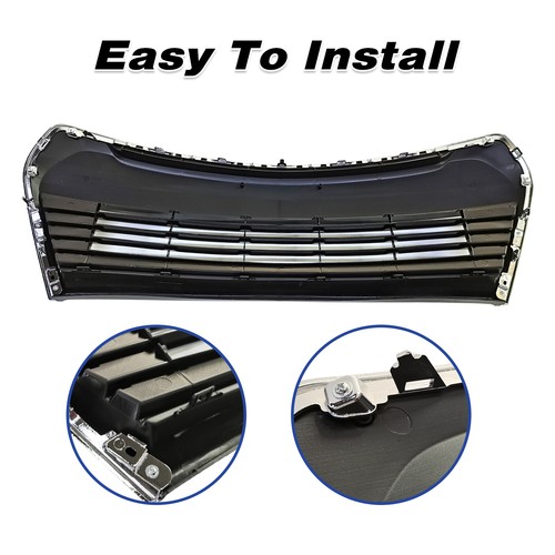 For 2014 2015 2016 Toyota Corolla S Front Upper Lower Bumper Grill Grille 2pcs - Image 6