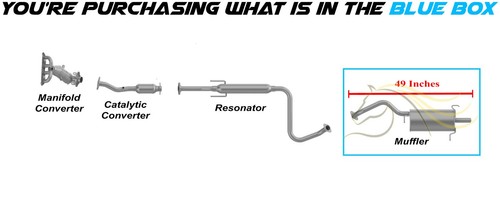 Stainless Steel Rear Exhaust Muffler fits: 2007-2012 Nissan Sentra 2.0L - Image 3