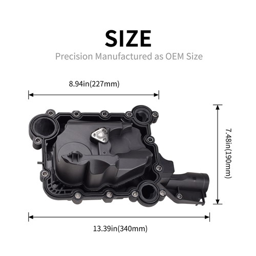 06E103547AF PCV Valve Oil Separator For Audi A6 A7 A8 Quattro 3.0L Q7 2015-2019 - Image 2