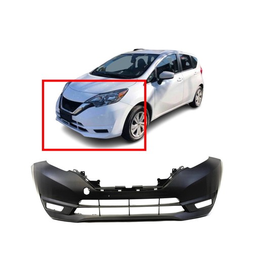 2017-2019 Nissan Versa Note Hatchback S SR SV SL Front Bumper Cover NI1000317 CA - Image 2