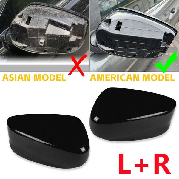 Left & Right Side Mirror Cover Cap For Honda Accord 2008-09 2010 2011 2012 2013