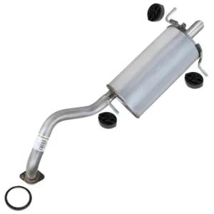 Stainless Steel Rear Exhaust Muffler w/ Hangers fits: 2007-12 Nissan Sentra 2.0L