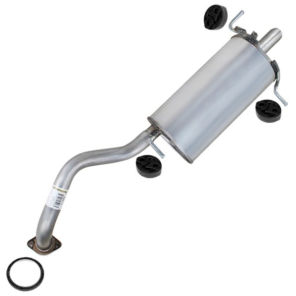 Stainless Steel Rear Exhaust Muffler w/ Hangers fits: 2007-12 Nissan Sentra 2.0L