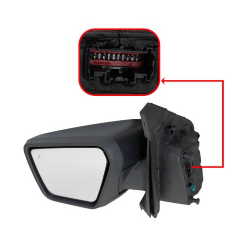 For 2021-2024 Ford F150 F-150 Left Driver Side Turn Signal Door Mirror w/ Camera - Image 3