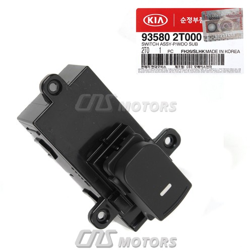 ⭐Genuine⭐Rear Door Power Window Switch For 2011-2013 Kia Optima 935802T000 - Image 3