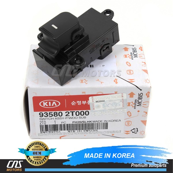 ⭐Genuine⭐Rear Door Power Window Switch For 2011-2013 Kia Optima 935802T000