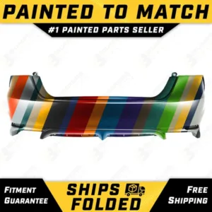 NEW Painted To Match - Rear Bumper Replacement for 2018-2024 Toyota Camry SE XSE
