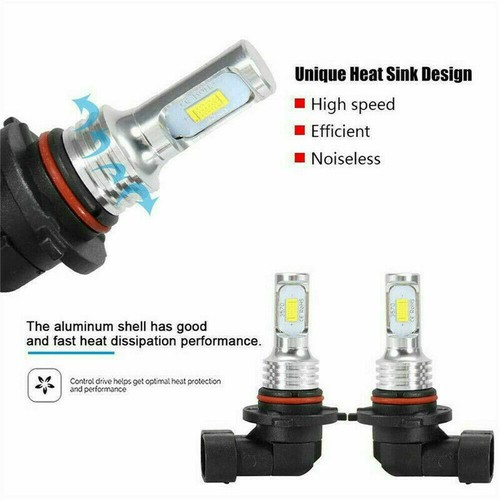 For Toyota Prius 2010-2015 6500K LED Headlight High Low + Fog Light Bulbs Combo - Image 2