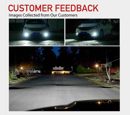 For Toyota Prius 2010-2015 6500K LED Headlight High Low + Fog Light Bulbs Combo - Image 8