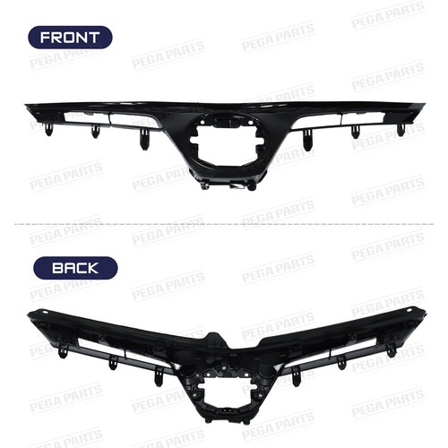 Complete Front Bumper Upper Grille Fog Light Set For 17-19 Toyota Corolla SE XSE - Image 7
