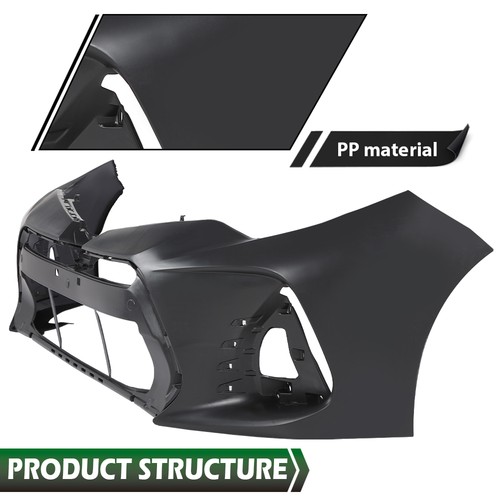 NEW Primered Front Bumper Cover Fascia for 2017-2019 Toyota Corolla Sedan SE XSE - Image 6