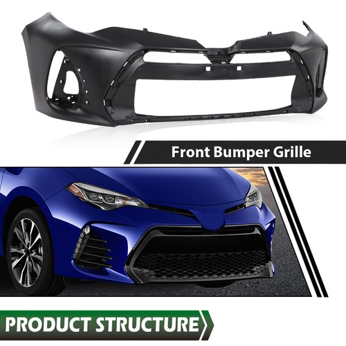 NEW Primered Front Bumper Cover Fascia for 2017-2019 Toyota Corolla Sedan SE XSE - Image 10