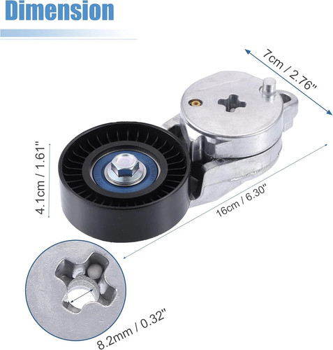Serpentine Belt Tensioner Water Pump Kit For 2012-2017 Toyota Camry RAV4 2.5L L4 - Image 2