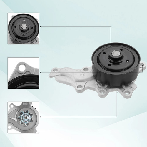 Serpentine Belt Tensioner Water Pump Kit For 2012-2017 Toyota Camry RAV4 2.5L L4 - Image 4