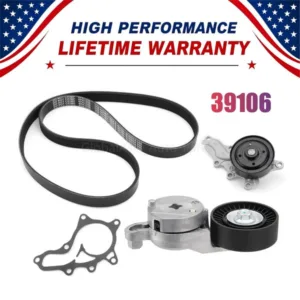 Serpentine Belt Tensioner Water Pump Kit For 2012-2017 Toyota Camry RAV4 2.5L L4