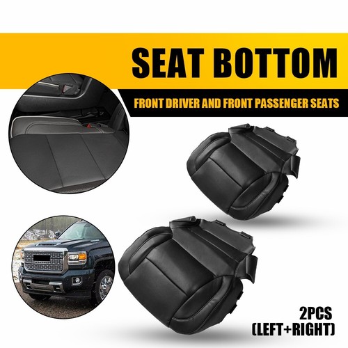 Pair For 2015-2019 GMC Yukon Front Driver & Passenger Bottom Leather Seat 2PCS - Image 14