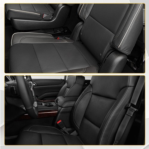 Pair For 2015-2019 GMC Yukon Front Driver & Passenger Bottom Leather Seat 2PCS - Image 11