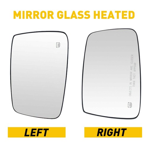 Mirror Glass Power Heated LH RH Pair Set for Dodge Ram 1500 2500 2010-2021 - Image 2