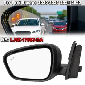 Driver LH Side Mirror With Blind Spot / Heat For 2020 2021 2022 2023 Ford Escape