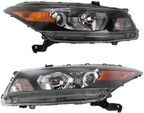 CAPA For 08-12 Accord Coupe Headlight Headlamp w/Smooth Contour Signal SET PAIR - Image 4