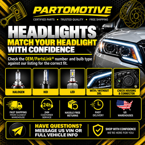 CAPA For 08-12 Accord Coupe Headlight Headlamp w/Smooth Contour Signal SET PAIR - Image 10