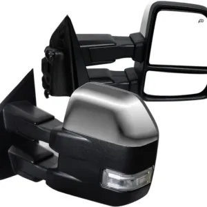2015-20 Ford F-150 Towing Mirrors Power Heated Turn Signal–Compatible Replacemen