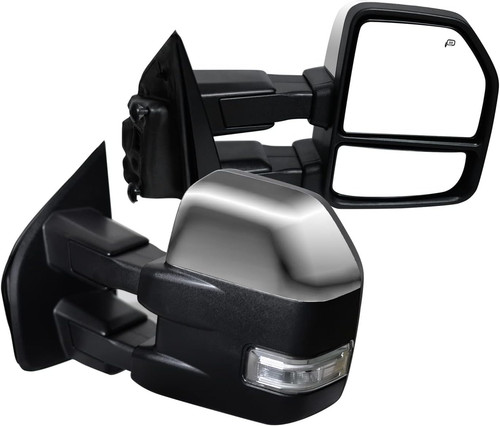 2015-20 Ford F-150 Towing Mirrors Power Heated Turn Signal–Compatible Replacemen - Image 9