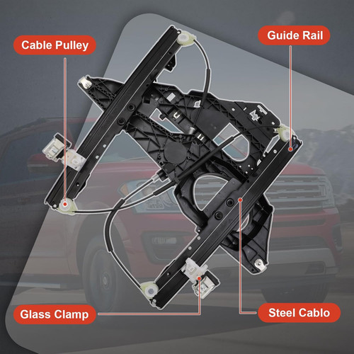 2007-17 Ford Expedition Lincoln Navigator Front Passenger Window Regulator–Compa - Image 7