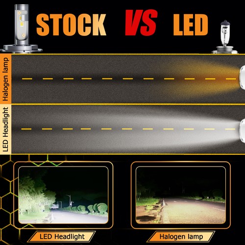 For Toyota Prius 2004-2009 Combo LED Headlight Kit Hi/Lo Beam+Fog Light Bulb - Image 7