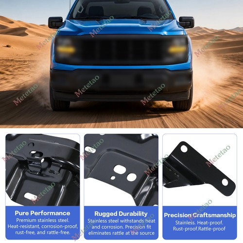 2x Front Side Steel Bumper Bracket Mounting Plate For 2024-2025 Ford F-150 F150 - Image 2