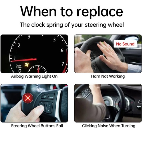 Clock Spring 26101829 For Chevrolet Silverado & GMC Sierra 1500 2500 2003-2007 - Image 9