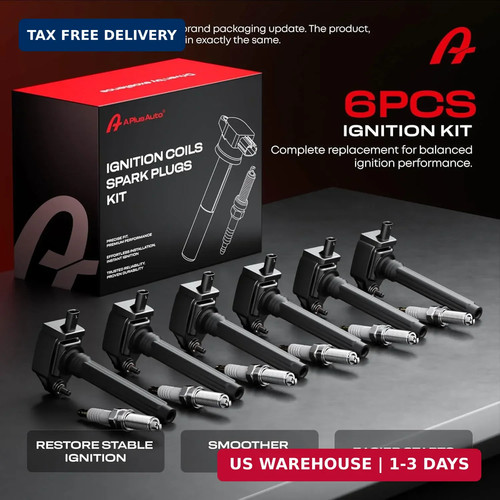 Set of 6 Ignition Coil Packs & Iridium Spark Plugs for Dodge Grand Caravan Duran - Image 9