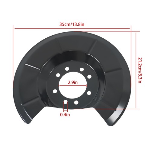 Rear Driver and Passenger Side Brake Dust Shield - Image 4