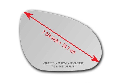 S-829R Mirror Glass for 09-12 HYUNDAI ELANTRA TOURING Passenger Side Right RH R - Image 2