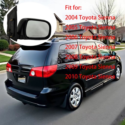 Power Side View Mirror Folding Passenger Side Right RH for 04-10 Toyota Sienna - Image 2