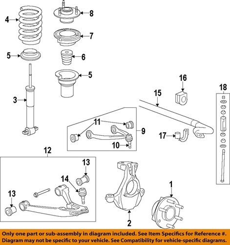 2015-2018 SILVERADO SIERRA 1500 FRONT STRUT RUBBER BUMPER NEW GM # 22830628 - Image 4