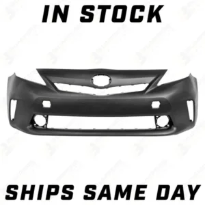NEW Primered - Front Bumper Cover for 2012 2013 2014 Toyota Prius V w/ Halogen