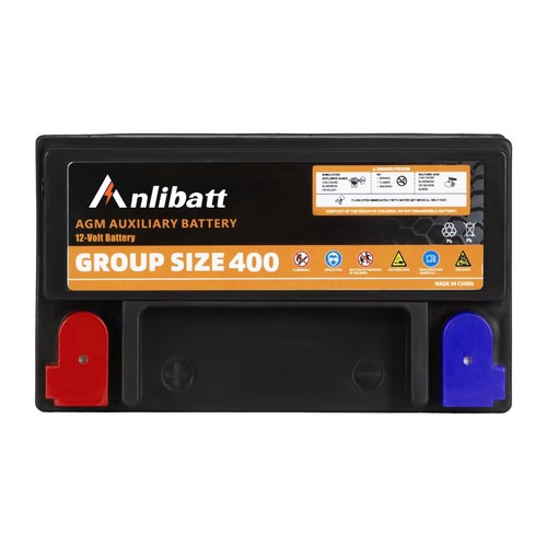 AUX14 Auxiliary Battery 12V 14Ah 20RC 200CCA Group 400 AUX Automotive Battery - Image 3