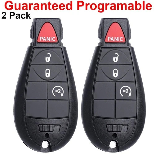 2 For 2013 2014 2015 2016 2017 2018 2019 Dodge Ram 1500 2500 Remote Car Key Fob