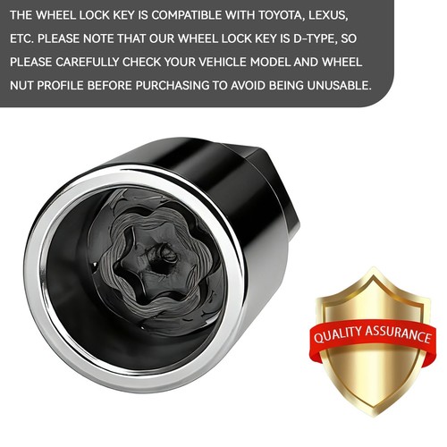 D-Wheel Locking Lug Nut Removal Tool Key for Toyota, Professional Anti-Theft ... - Image 3