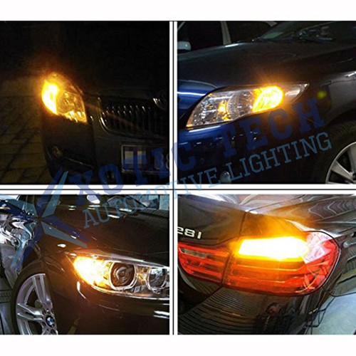 2x 1156 BA15S LED Front Turn Signal Blinker Light Bulbs 3000K Amber for Hyundai - Image 10