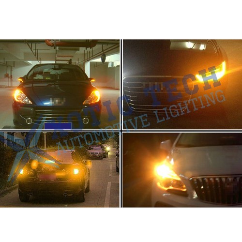 2x 1156 BA15S LED Front Turn Signal Blinker Light Bulbs 3000K Amber for Hyundai - Image 11