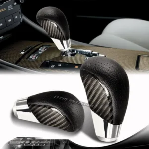 PVC Leather / Real Carbon Fiber Automatic Gear Stick Shift Shifter Knob VIP