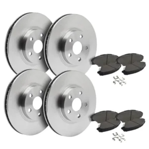 Front & Rear Brake Rotors + Ceramic Pads for 2019-2023 Toyota RAV4
