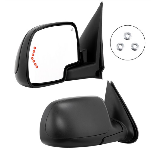 For 2003-07 GMC Chevy Power Heated Turn Signal LH RH pair Door Side View Mirrors - Image 2