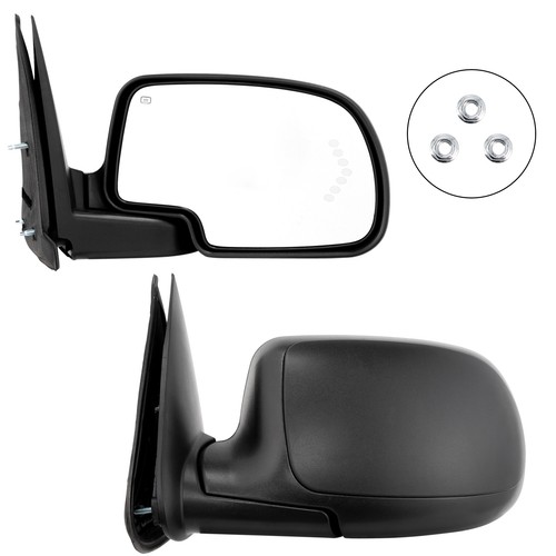 For 2003-07 GMC Chevy Power Heated Turn Signal LH RH pair Door Side View Mirrors - Image 9