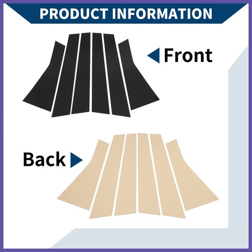 6 Pcs Door Pillar Window Trim for Jeep Cherokee 2014-2020 Black New - Image 4