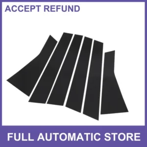 6 Pcs Door Pillar Window Trim for Jeep Cherokee 2014-2020 Black New