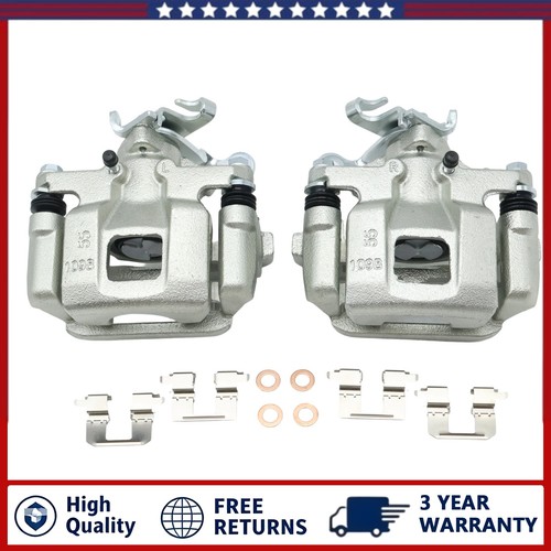 Rear Left & Right Brake Caliper w/ Bracket For 13-25 Mitsubishi Outlander Sport - Image 2